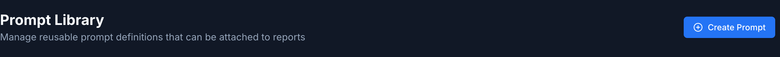 Prompt Kütüphanesi — başlık ve
